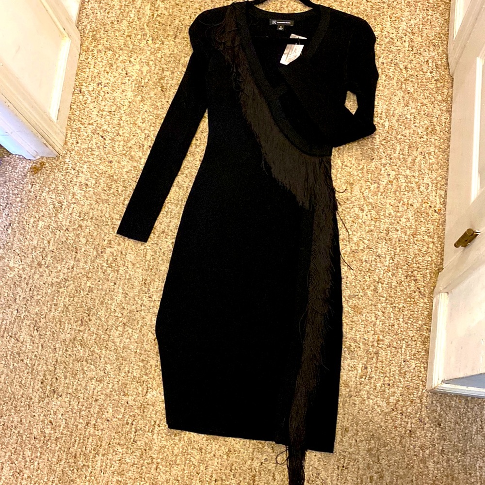 INC international Concepts Black knit dress